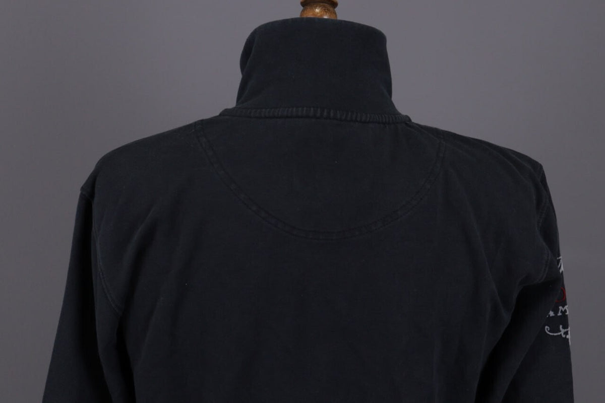 La Martina Jodhpur Black Polo High Neck Full Zip Activewear Jacket – Size 4