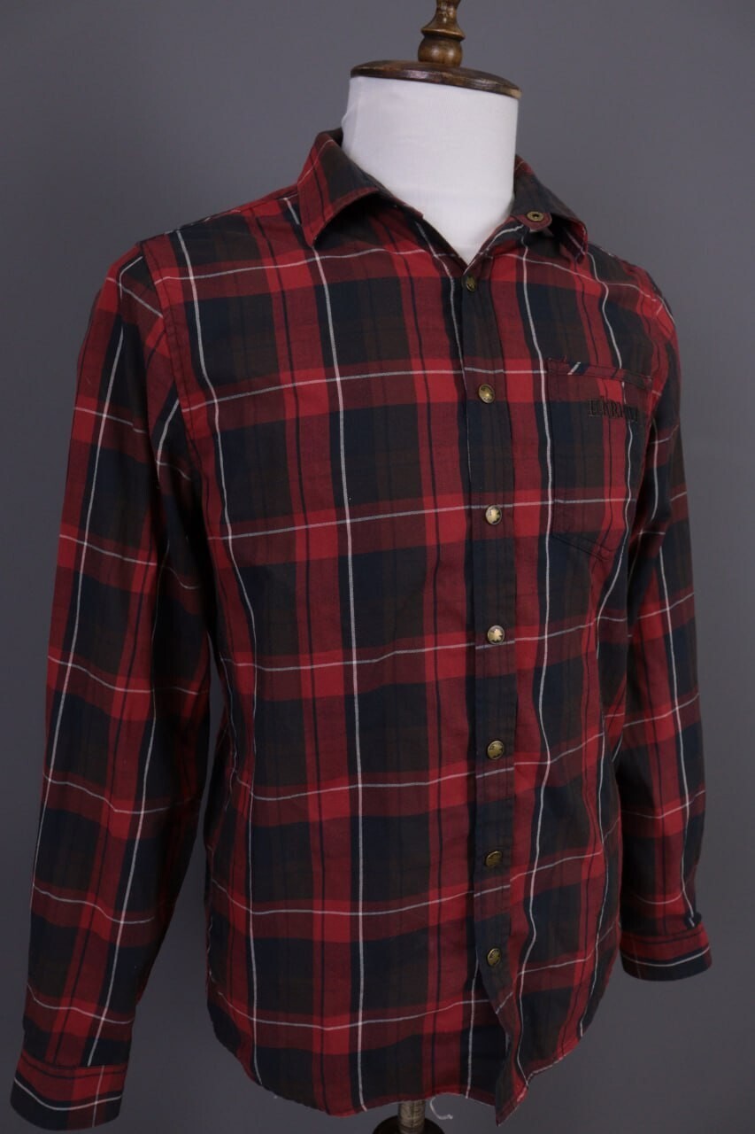 Härkila of Scandinavia Plaid Wool Check Long Sleeve Wool Overshirt Shirt – Size M – Used