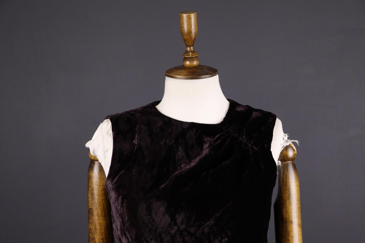DOLCE & GABBANA Silk Velour Sleeveless Tank Midi Dress – Size US 10