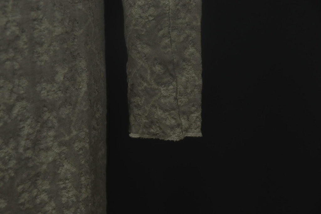 TRANSIT PAR-SUCH Gray Floral Long Sleeve Button Front Sweater Dress – Size 3