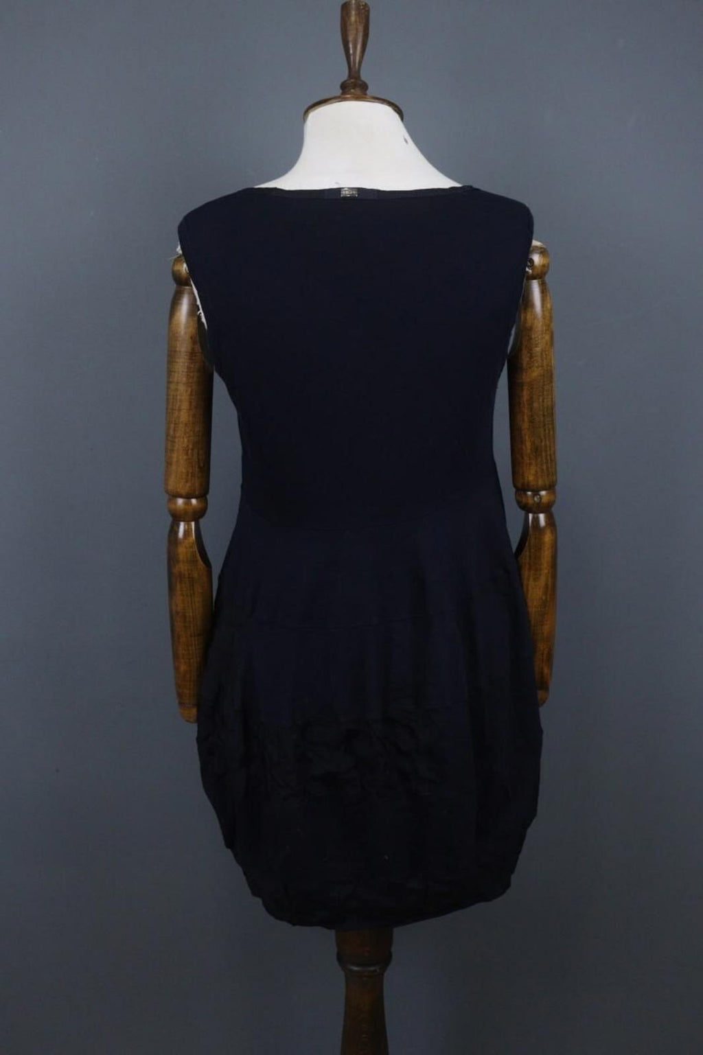 HIGH USE Navy Cotton Scoop Neck Sleeveless Casual Wide Strap Tank Dress – Size M