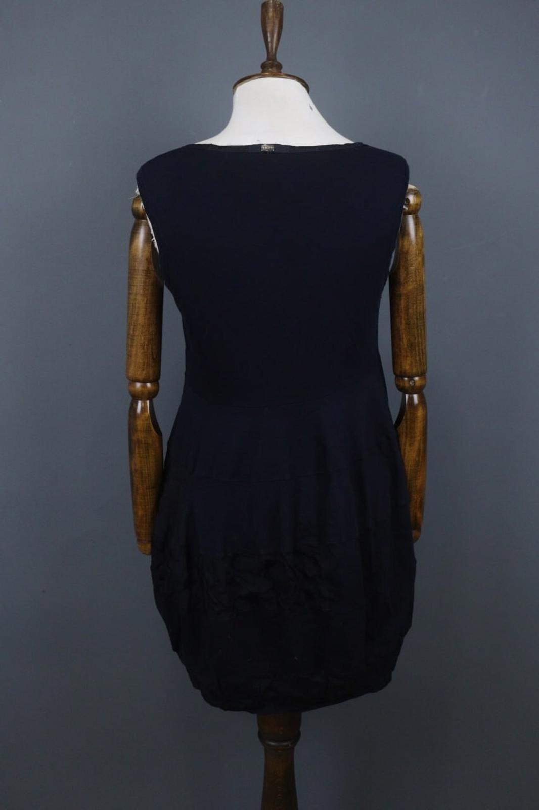 HIGH USE Navy Cotton Scoop Neck Sleeveless Casual Wide Strap Tank Dress – Size M