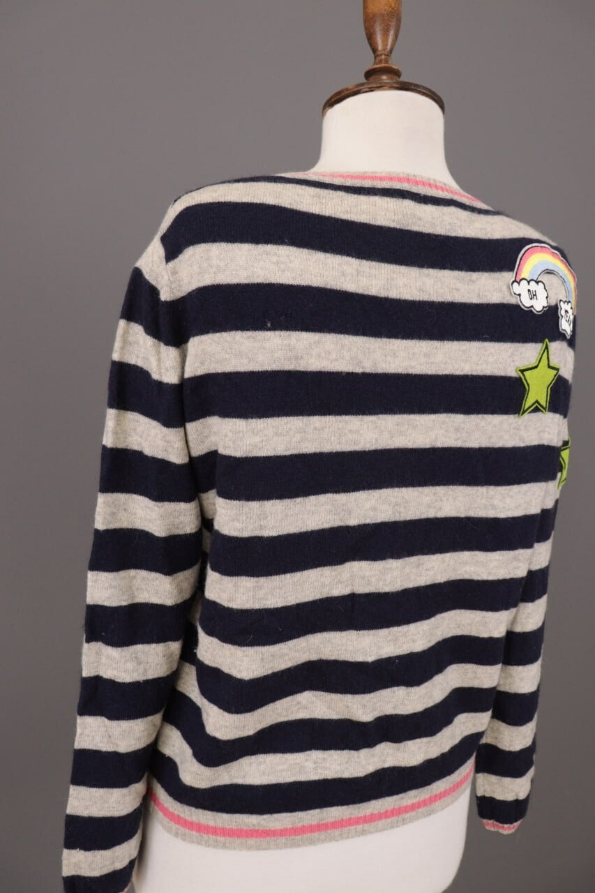Princess Goes Hollywood Stripe Wool Cashmere Knit Sweater – Size 36
