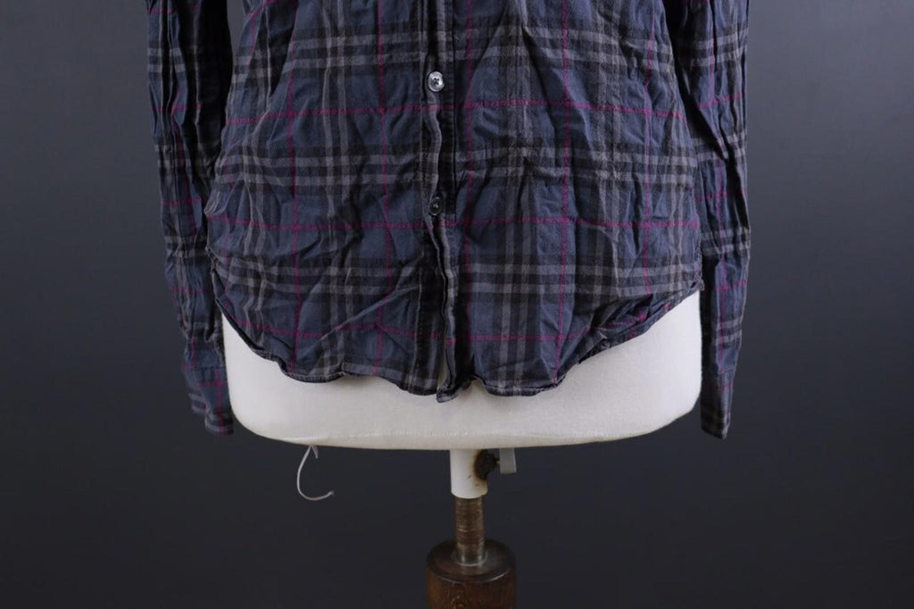 BURBERRY BRIT Multicolor Nova Check Long Sleeve Button Down Blouse Shirt – Size M