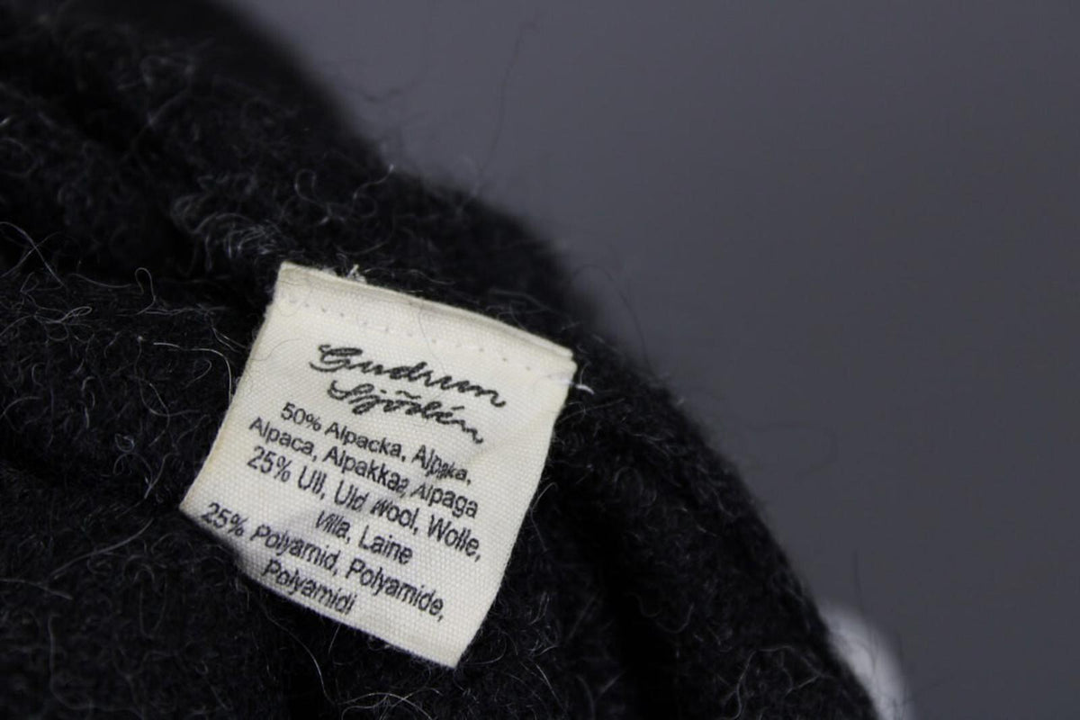 GUDRUN SJODEN Gray Alpaca Wool Knit Lagenlook Long Sleeve Tunic Sweater – Size L
