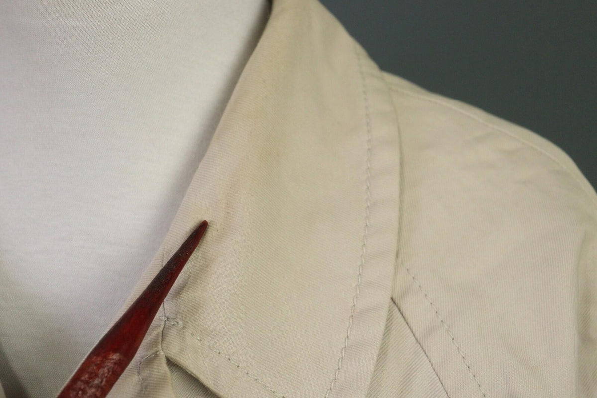 'S MAX MARA White Cotton Ramie Overcoat Coat Jacket – Size 12