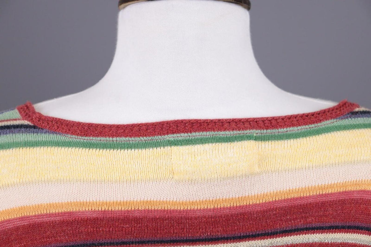 DENIM SUPPLY RALPH LAUREN Multicolor Aztec Linen Lagenlook Knited Sweater – Size L