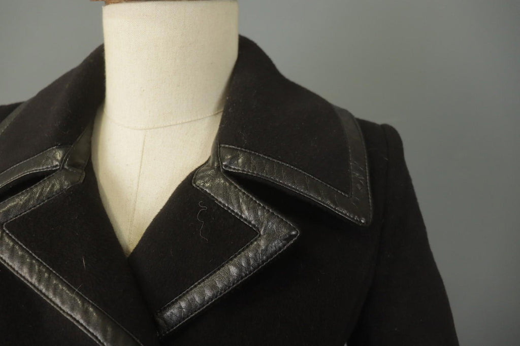 Balenciaga Black Wool Double Breasted Peak Lapel Formal Blazer Jacket – Size 38