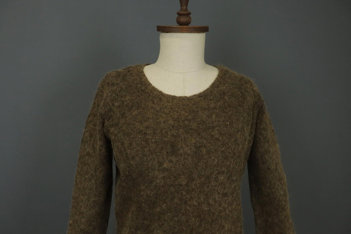 GUDRUN SJODEN Brown Long Sleeve Regular Fit Round Neck Pullover Sweater – Size L