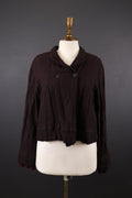 SARAH PACINI Brown Double Breasted Tweed Lightweight Jacket – Size M