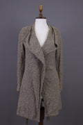 Used Lauren Ralph Lauren Brown Knitted Belted Coat Jacket – Size XS