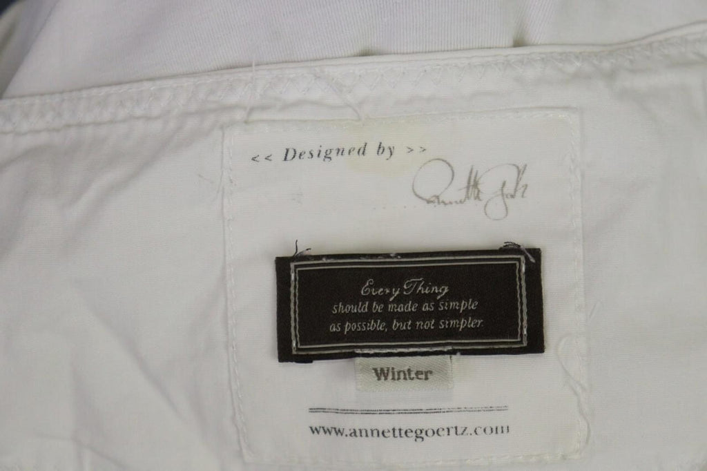ANNETTE GORTZ White Stretch Long Sleeve Top Blouse – Size S