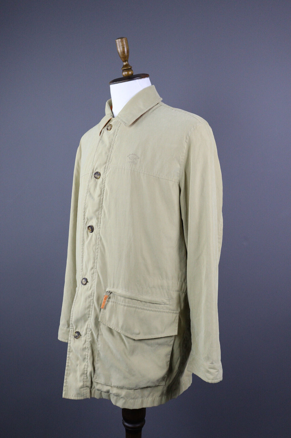 Paul & Shark Casual Multipocket Rain Trench Coat Jacket – Men's XL