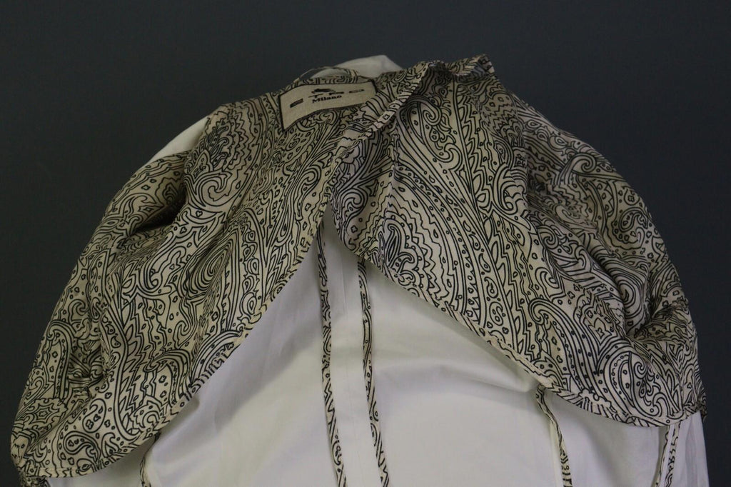 ETRO MILANO White Two Button Blazer Jacket – Size 44