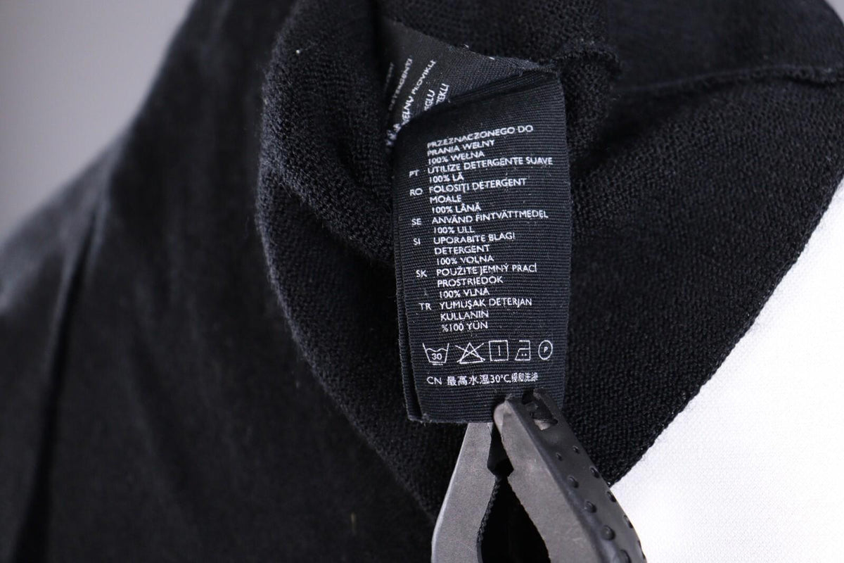 COS Black Wool Designer Long Sleeve Sweater – Size S