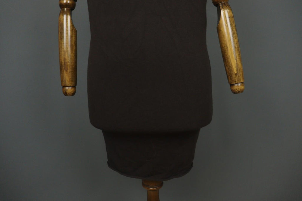 SARAH PACINI Black Viscose Blend Knit Short Sleeve Sweater Dress – Size One Size
