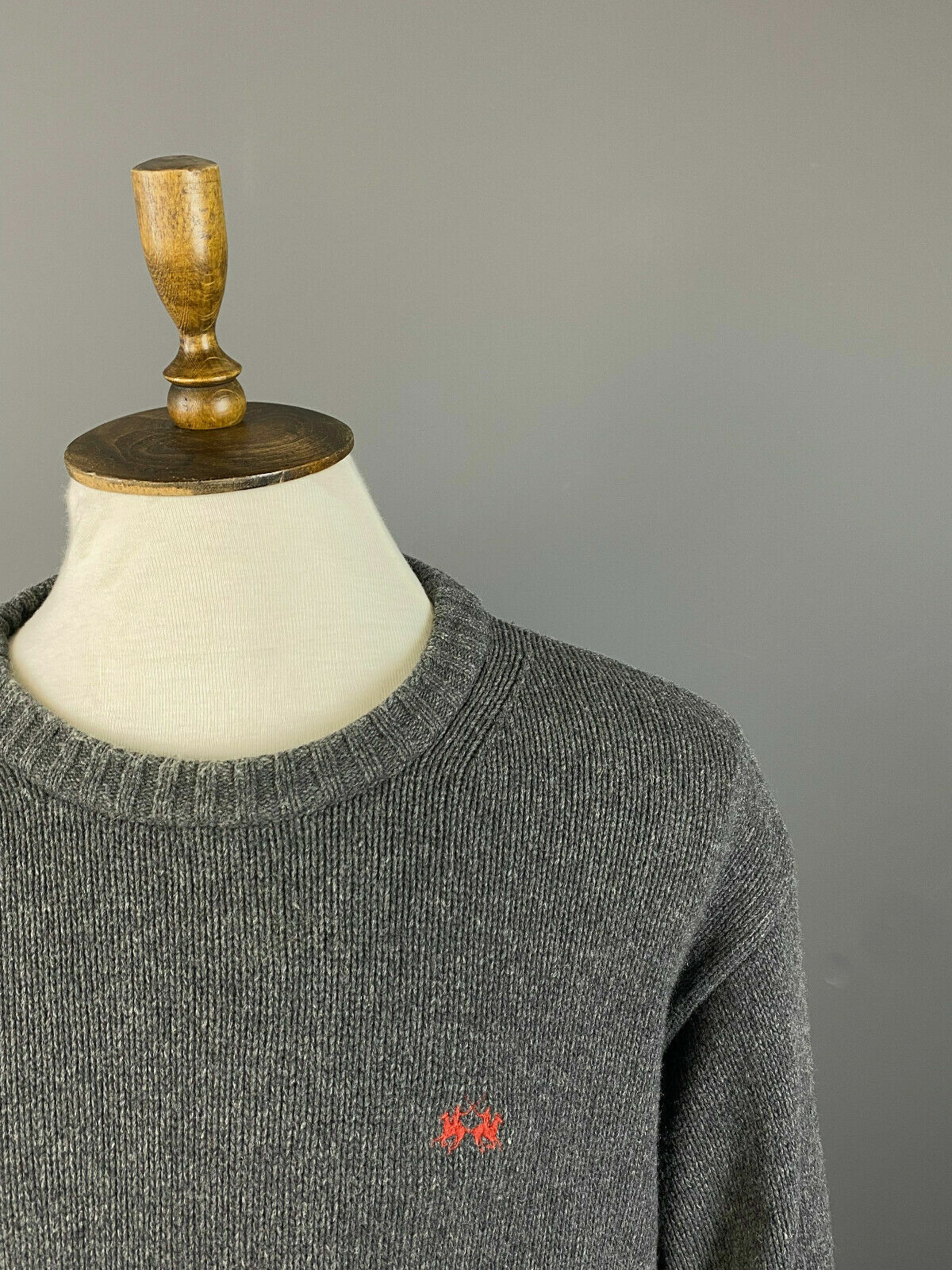 Vintage La Martina Grey Wool Knit Sweater – Men's XXL 2XL