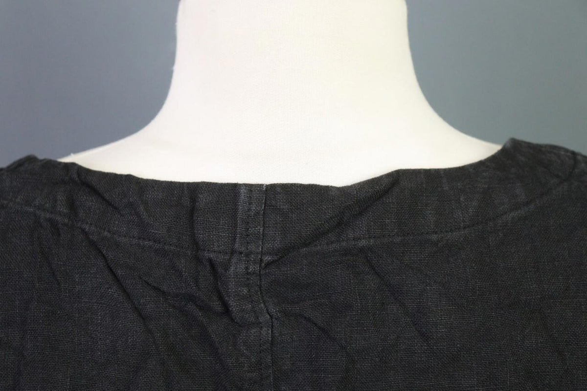 OSKA Regular Gray Lagenlook Linen Sleeveless Tunic Top Shirt – Size 4