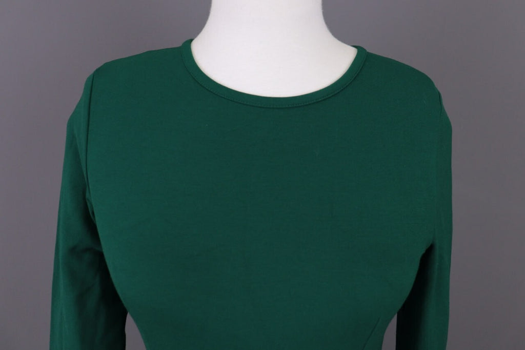 J. Crew Green Long Sleeve Bodycon Evening Midi Dress – Size XS