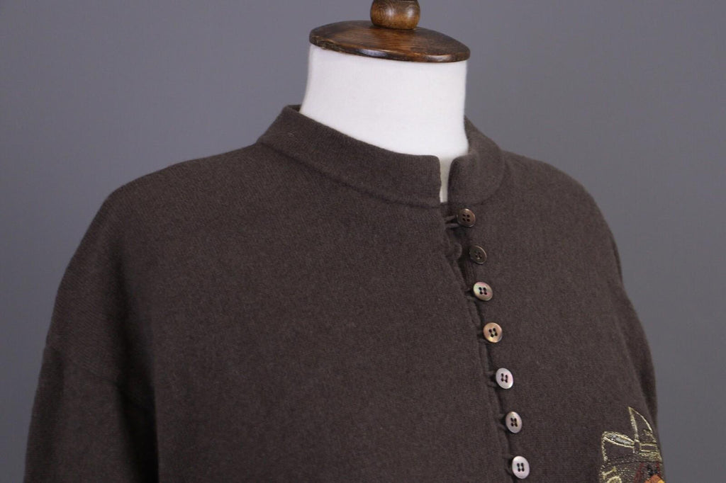 ICEBERG Brown Wool Oversized Knit Sweater – Size 40 M