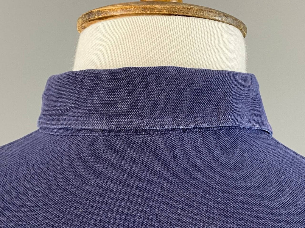 Hackett London Blue #1 Elbow Patches Long Sleeve Rugby Polo Shirt – Size XS – Used