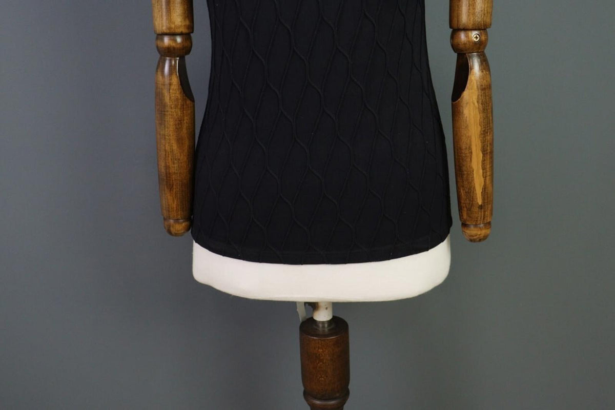 ANNE FONTAINE PARIS Blouse Shirt Black Embroidered Short Sleeve – Size 3