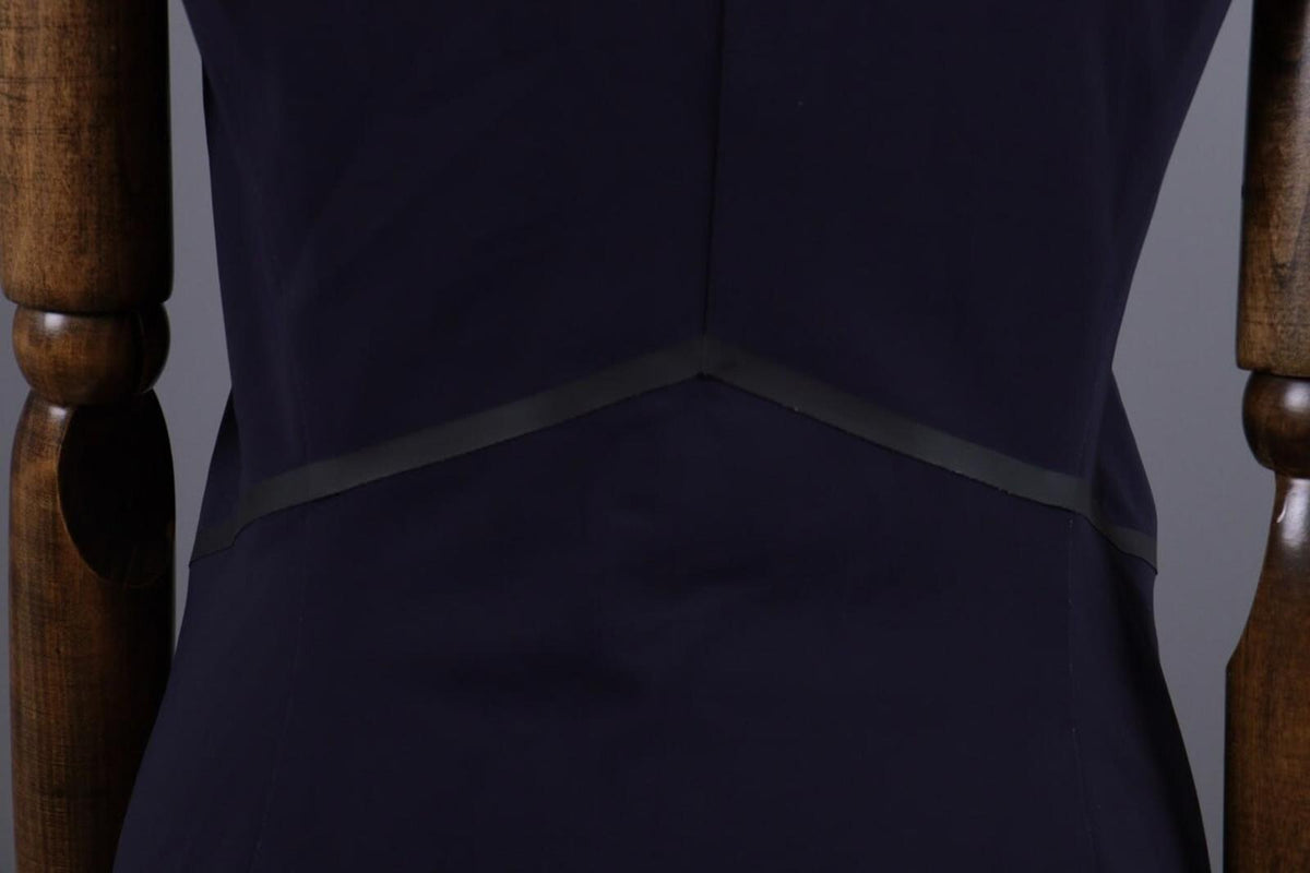 MARITHE FRANCOIS GIRBAUD Blue Tank Shift Midi Dress – Size I 46 / US 7 / F 42 / M
