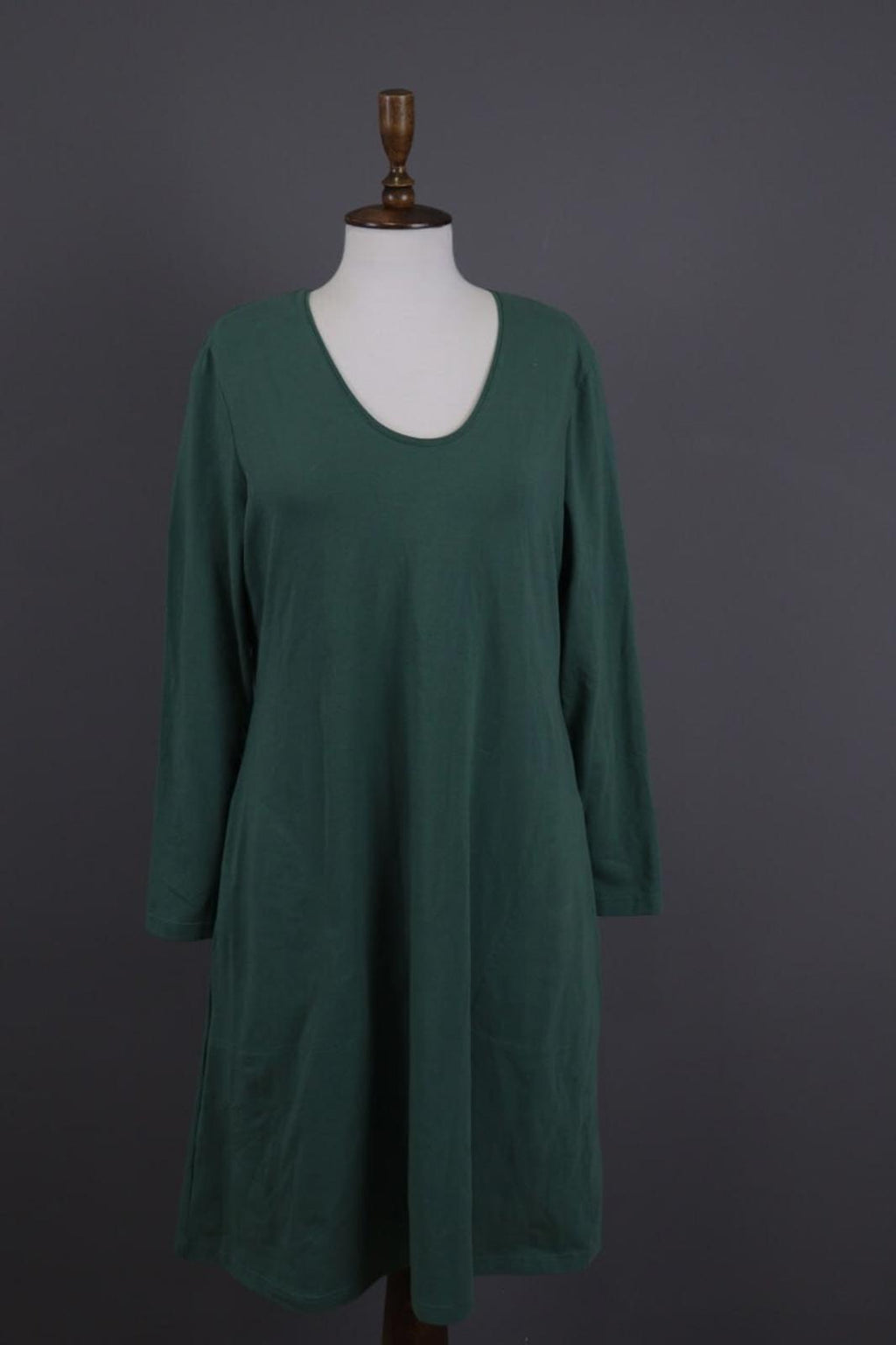 GUDRUN SJODEN Green Oversized Long Sleeve Sweater Knit Midi Dress – Size L