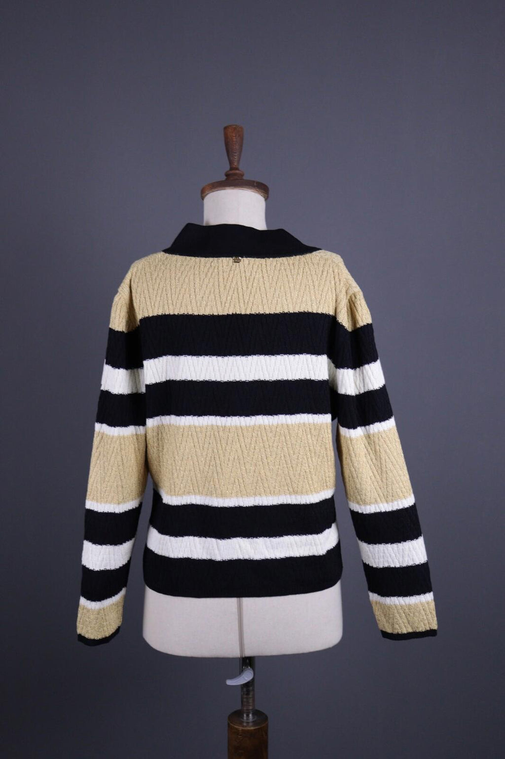 ST. JOHN SPORT BY MARIE GRAY Multicolor Striped Wool Knit Sweater – Size L