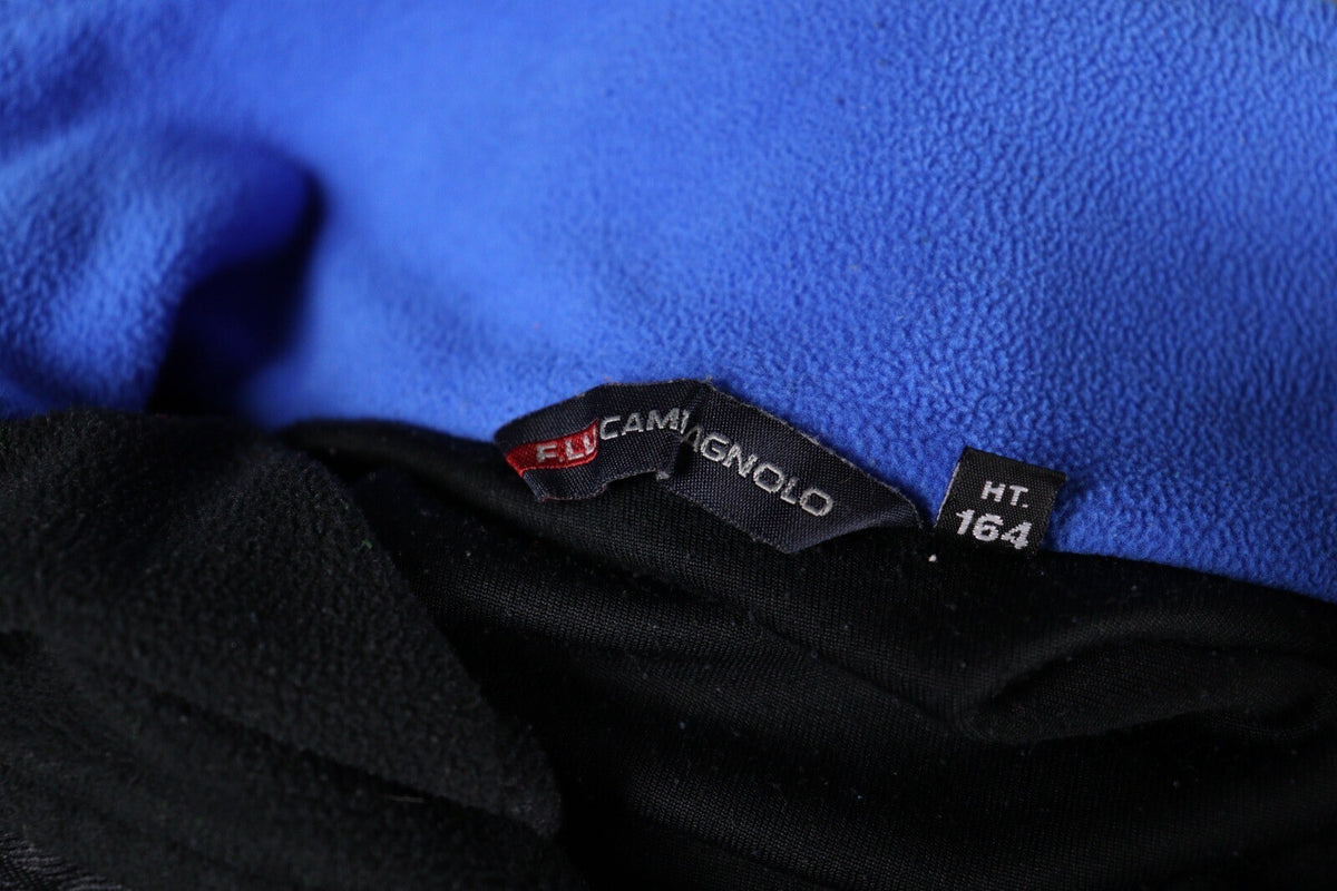 F. Lli Campagnolo Boys Black Zip Flags Patch Fleece Sweater – Size 14 year / 164