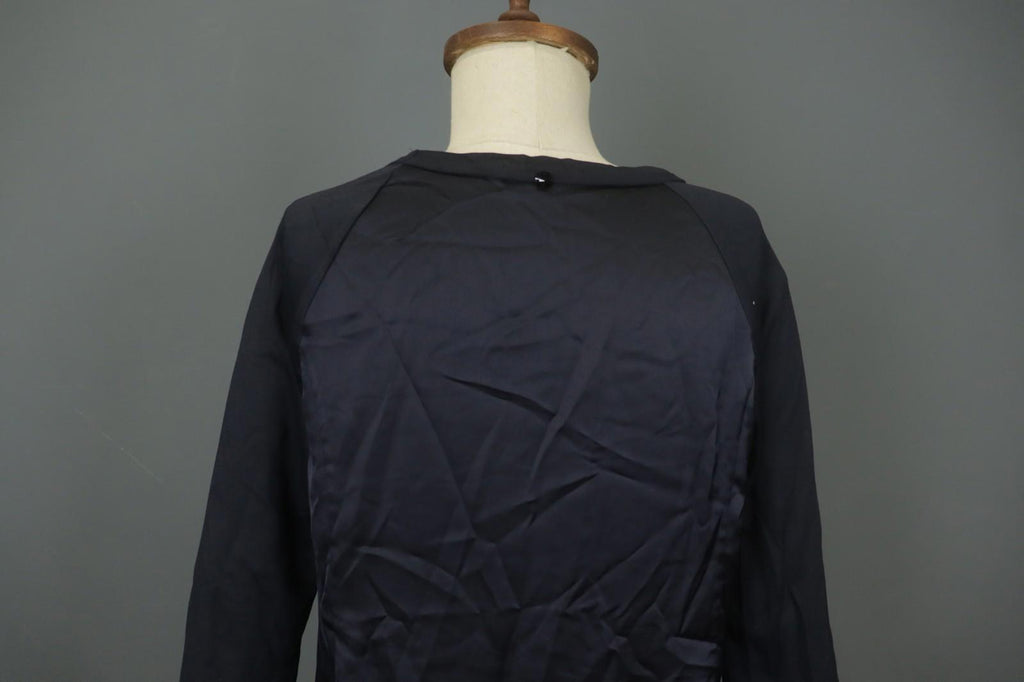 HIGH Toch Black Regular Fit Long Sleeve Crew Neck Pullover Blouse Top – Size 42