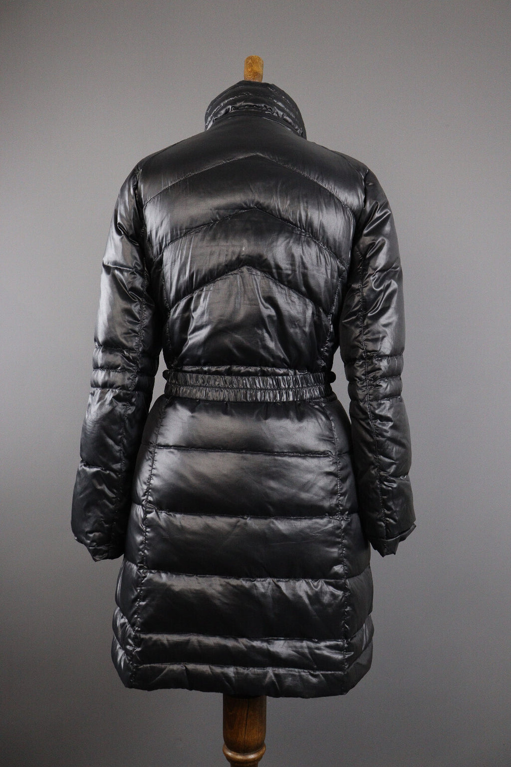 Romeo Gigli Full Zip Quilted Belted Puffer Down Overcoat Jacket – Women's L