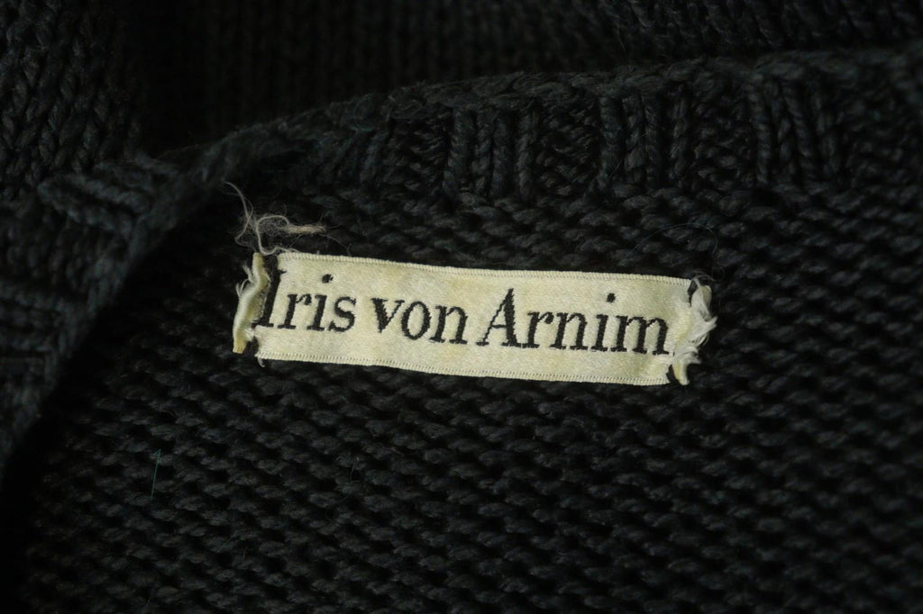 IRIS V ARNIM Multicolor Silk Chunky Knit Raglan Sleeve V-Neck Pullover Sweater