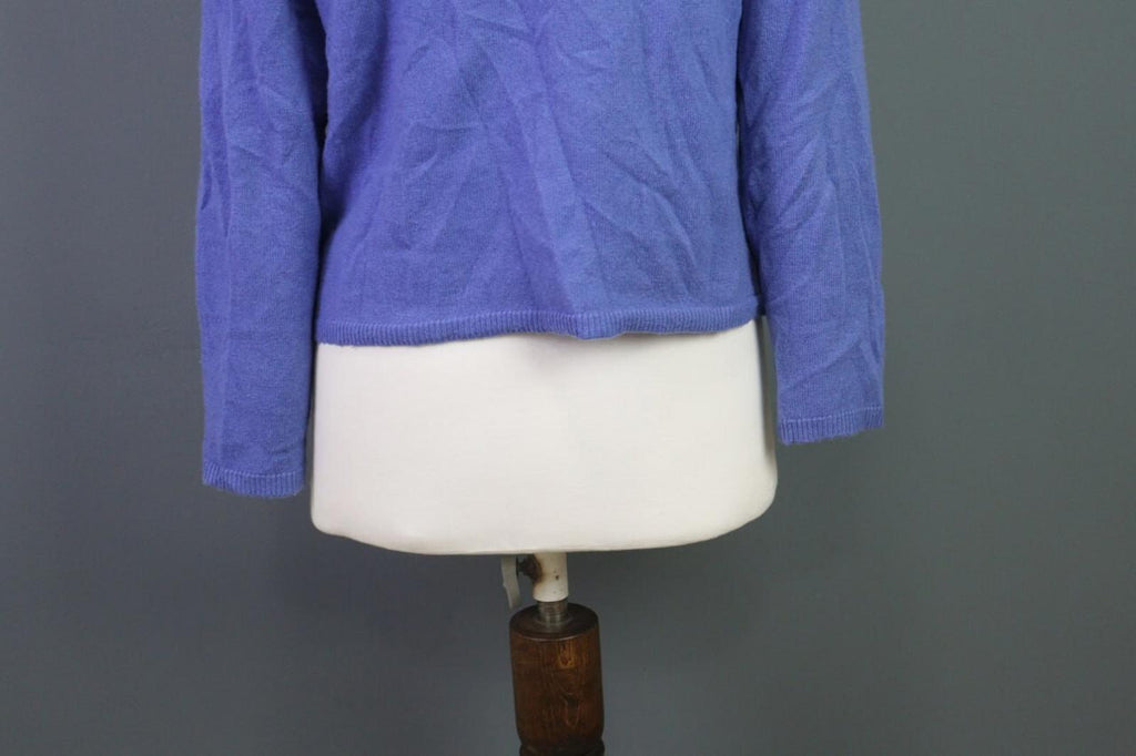 GUDRUN SJODEN Blue Cashmere Knit Cardigan Sweater – Size M