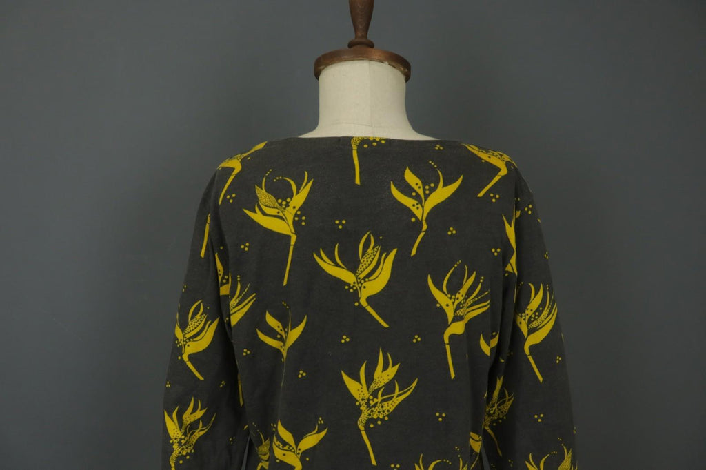 Gudrun Sjoden Multi Floral Long Sleeve Round Neck Button Front Shirt Dress Sz L – Used