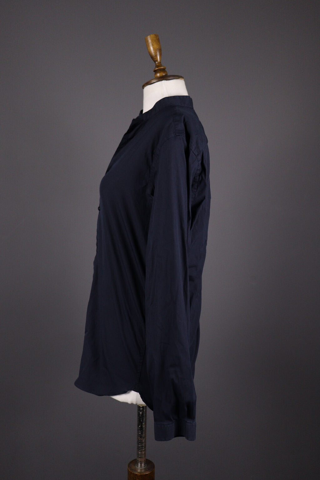 The Kooples Fitted Navy Black Long Sleeve Blouse Shirt – Size M