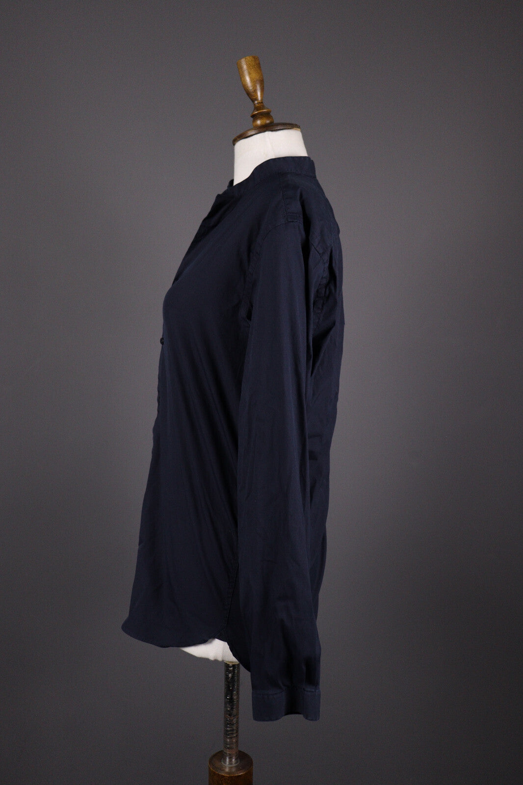 The Kooples Fitted Navy Black Long Sleeve Blouse Shirt – Size M