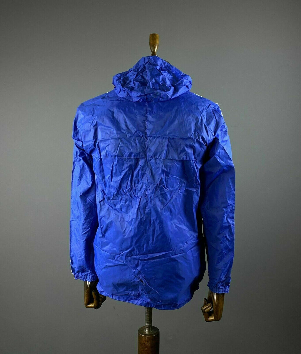 Vintage Adidas Ventex Blue White Stripe Nylon Track Jacket – Men's M