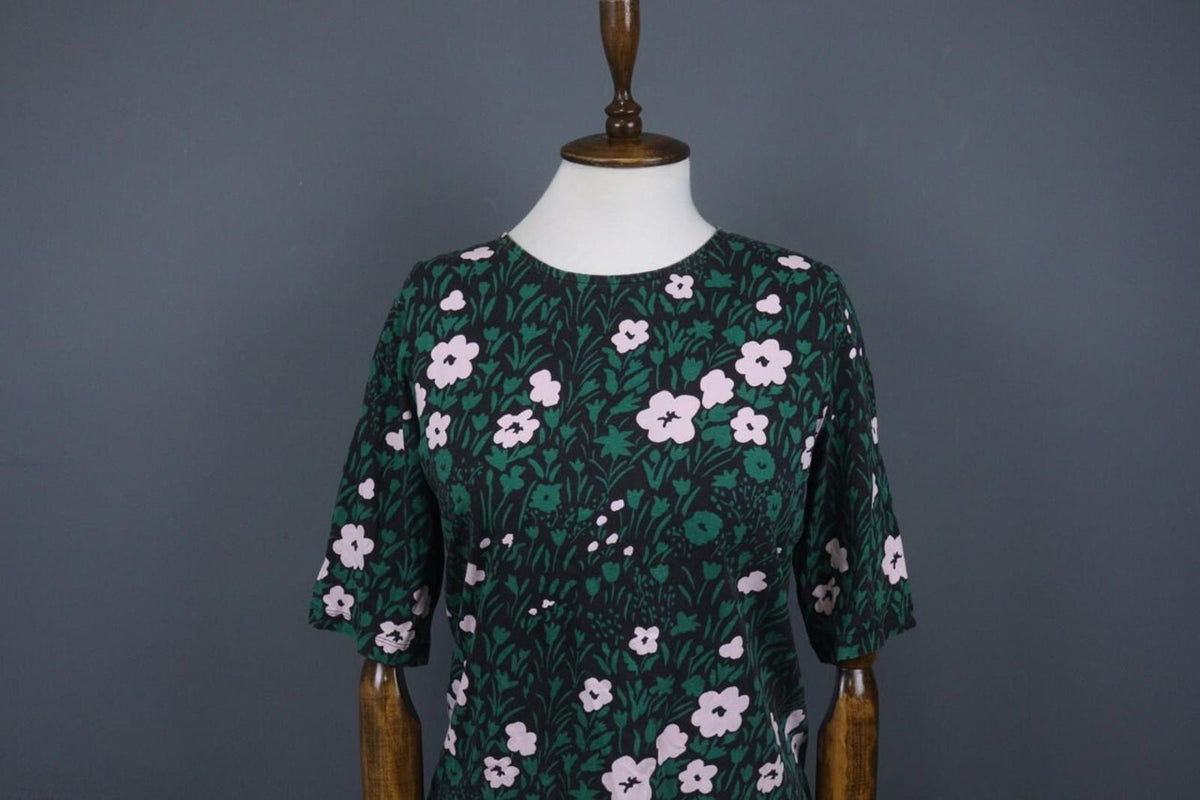 MARIMEKKO Hipat PIKKULEMPI Multicolor Floral Cotton Crew Neck Blouse Top – Size XS