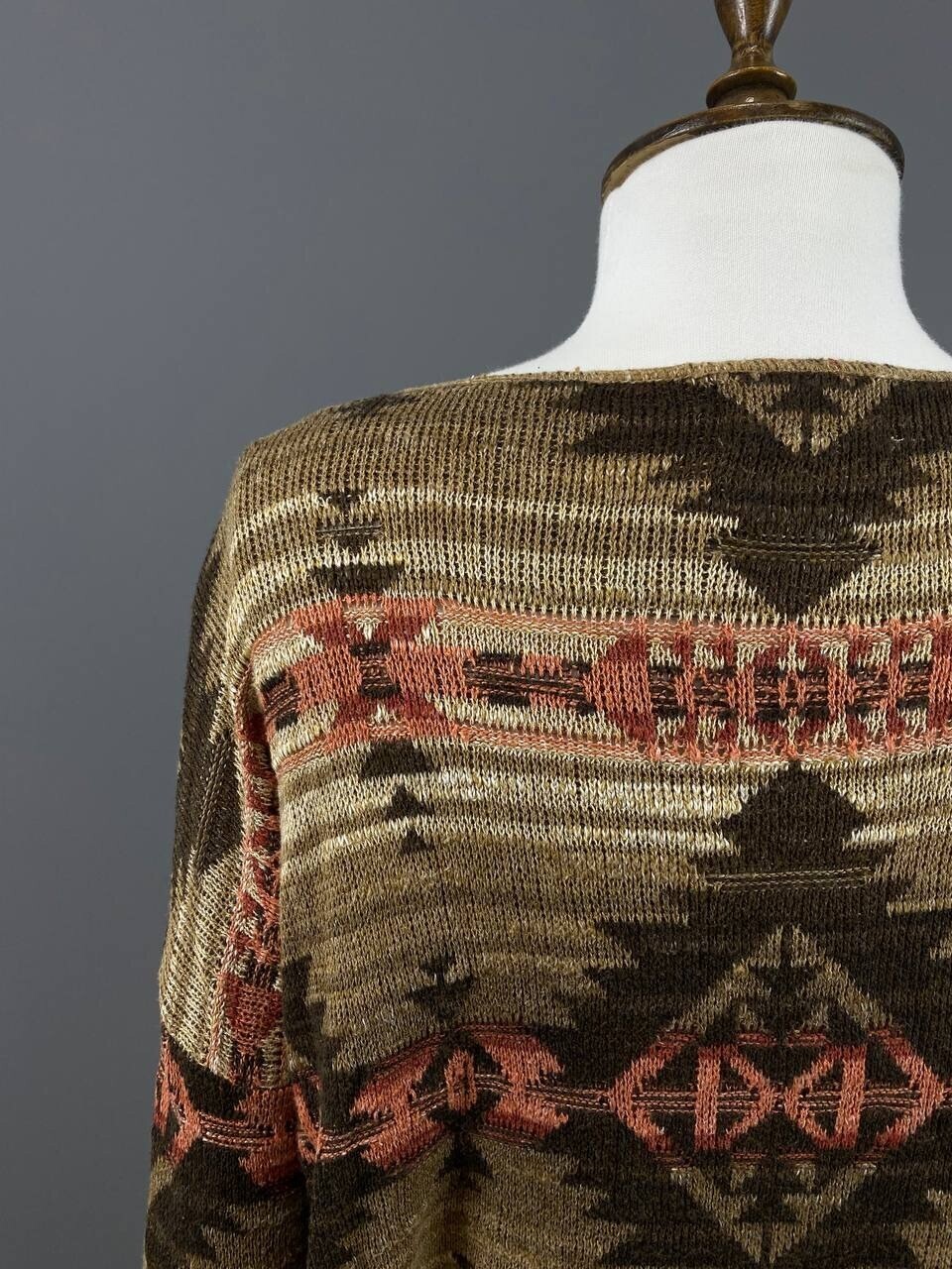 Denim & Supply Ralph Lauren Multicolor Aztec Geometric Knit Sweater – Size M