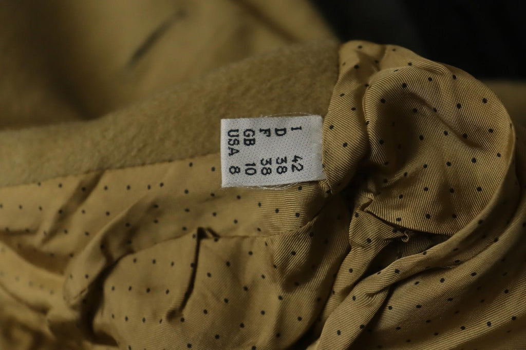 MOSCHINO Aeffe Brown 100% Virgin Wool 3/4 Sleeve Cheap and Chic Short Coat Sz 38
