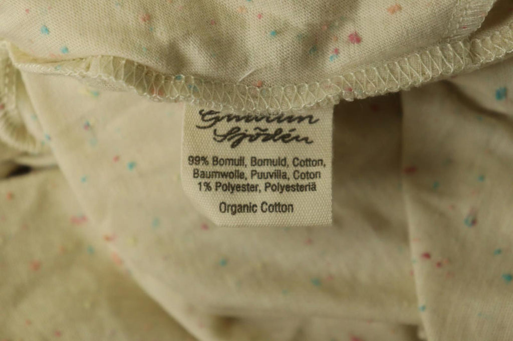 GUDRUN SJODEN Multicolor Cotton Pleated Short Sleeve Crew Neck Tank Dress – Size M