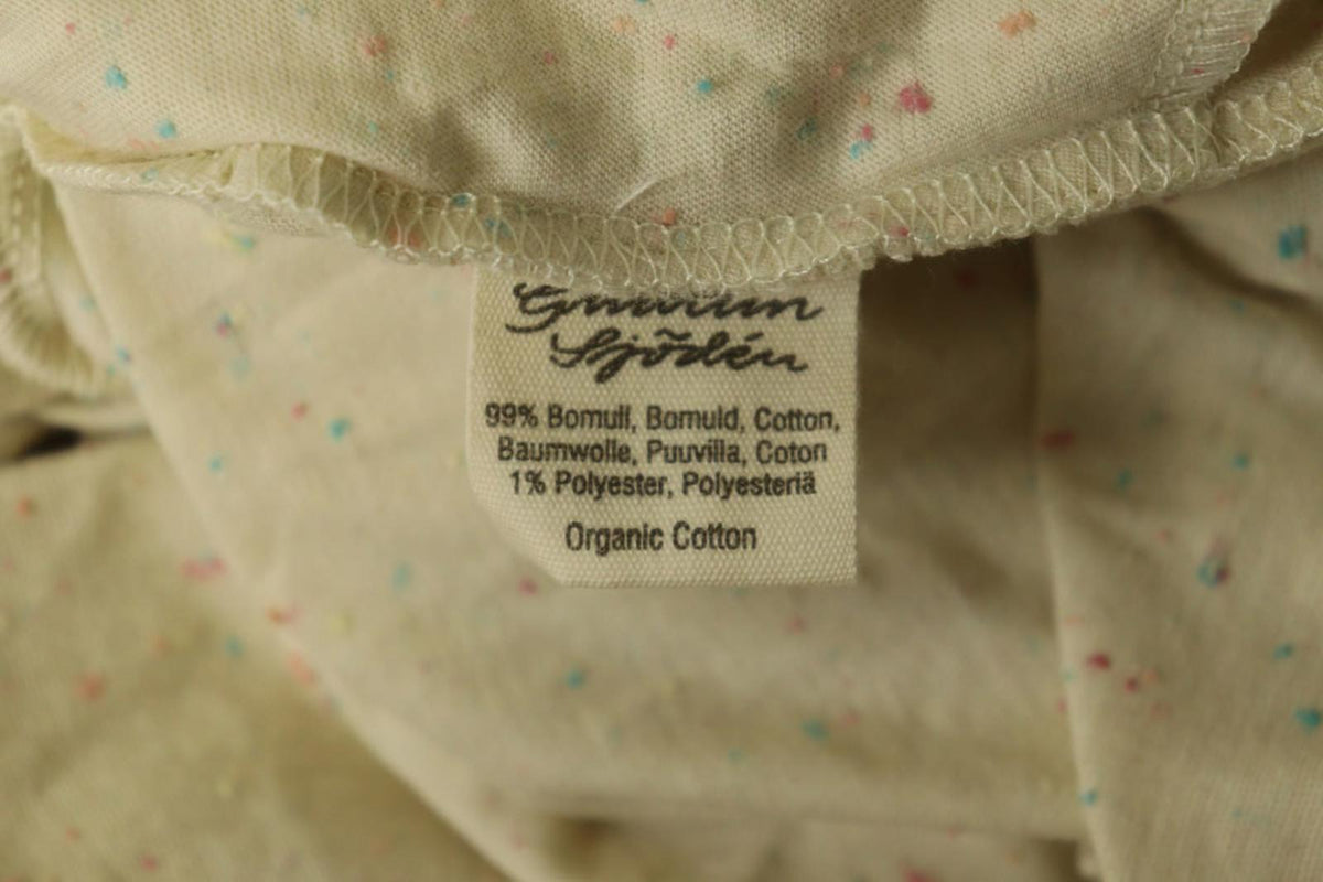 GUDRUN SJODEN Multicolor Cotton Pleated Short Sleeve Crew Neck Tank Dress – Size M