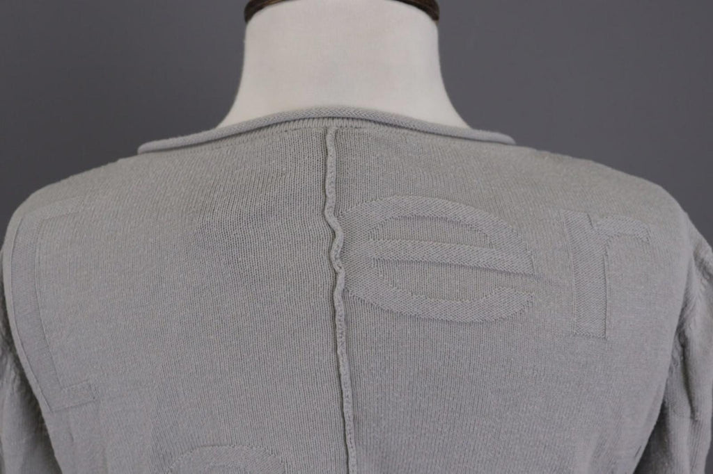 RUNDHOLZ Gray Embroidered Lagenloook Relaxed Cardigan Sweater – Size XL