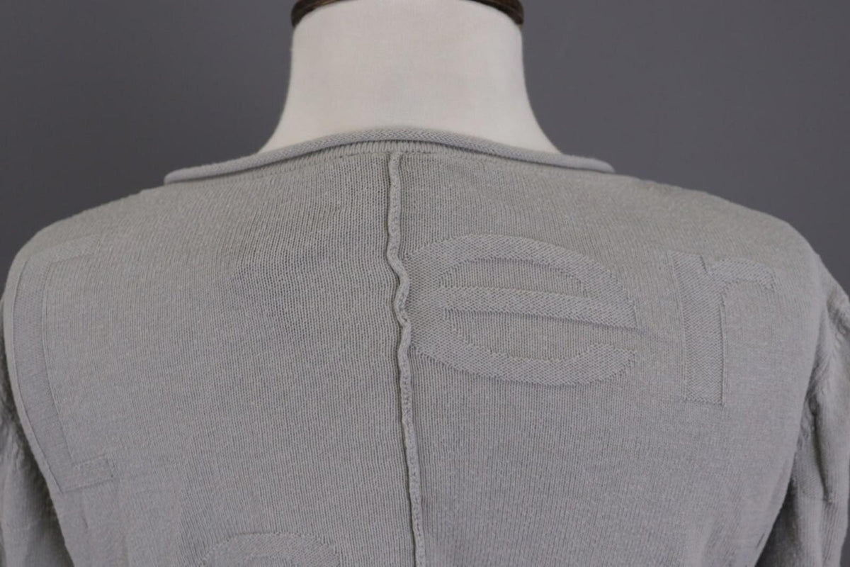 RUNDHOLZ Gray Embroidered Lagenloook Relaxed Cardigan Sweater – Size XL