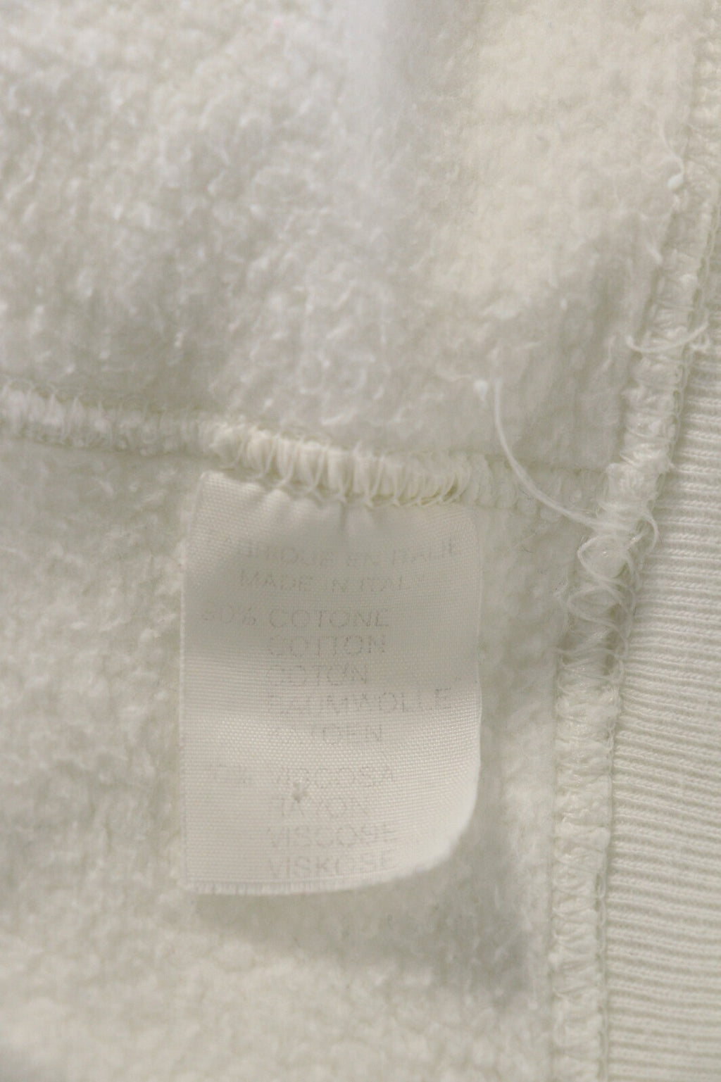 Best Company Olmes Carretti Vintage White Polo Carts Knit Sweatshirt – Size L