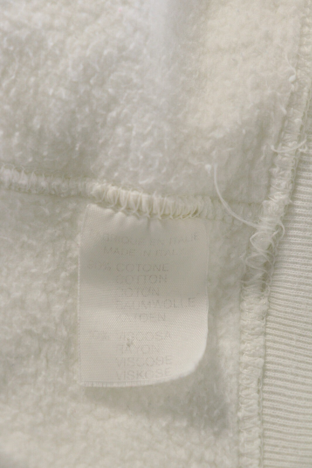 Best Company Olmes Carretti Vintage White Polo Carts Knit Sweatshirt – Size L