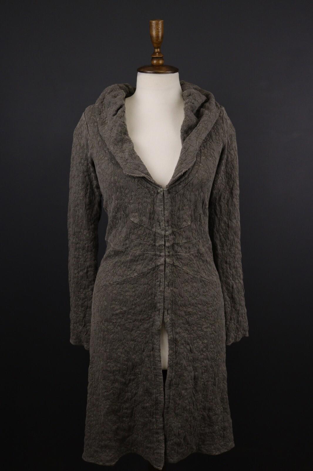 TRANSIT PAR SUCH Linen Embroidered Lagenlook Lightweight Coat Jacket – Size 2