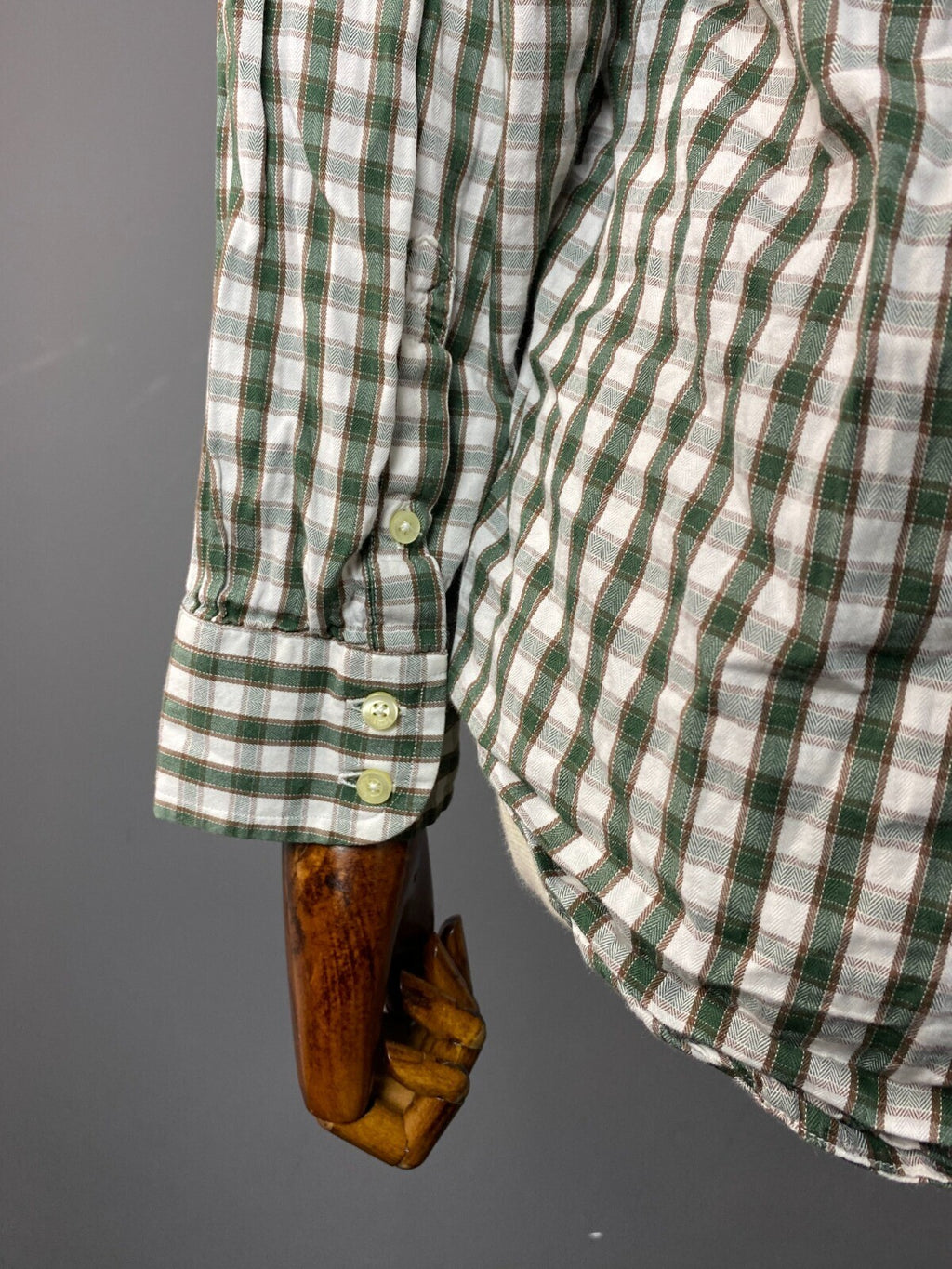Barbour Sporting Green Check Button Down Shirt – Size US S / UK M