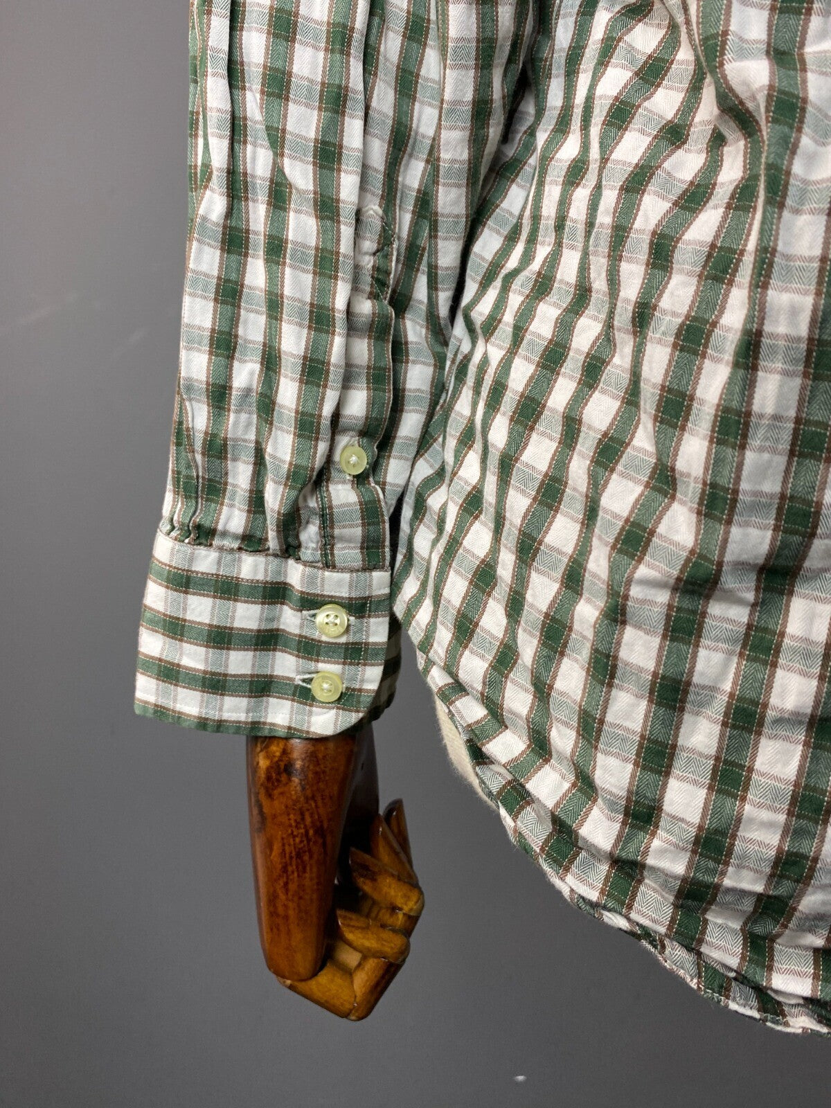 Barbour Sporting Green Check Button Down Shirt – Size US S / UK M